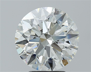Picture of Natural Diamond 3.73 Carats, Round with Excellent Cut, J Color, SI2 Clarity and Certified by GIA