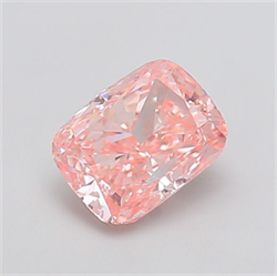 Picture of Lab Grown Diamond 2.34 Carats, CUSHION MODIFIED with  Cut, Fancy Intense Pink Color, VVS2 Clarity and Certified by IGI