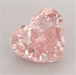 Picture of Lab Grown Diamond 2.27 Carats, Heart with  Cut, Fancy Vivid Pink Color, VVS2 Clarity and Certified by IGI