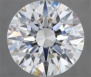 Picture of Natural Diamond 2.01 Carats, Round with Excellent Cut, F Color, IF Clarity and Certified by GIA