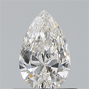 Picture of Natural Diamond 0.50 Carats, Pear with  Cut, H Color, VVS1 Clarity and Certified by GIA