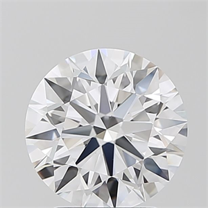 Picture of Lab Grown Diamond 2.35 Carats, Round with Ideal Cut, D Color, IF Clarity and Certified by IGI