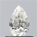Natural Diamond 0.40 Carats, Pear with  Cut, J Color, SI1 Clarity and Certified by GIA