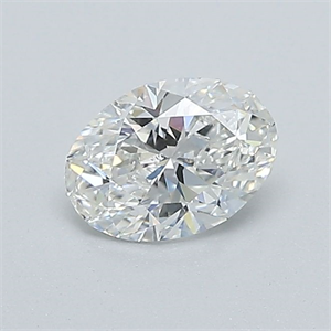 Foto Diamante Natural 0.50 quilates, Ovalado , Color G, claridad SI1 y certificado GIA de