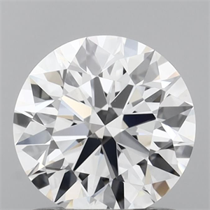 Picture of Lab Grown Diamond 1.06 Carats, Round with Ideal Cut, D Color, VVS2 Clarity and Certified by IGI