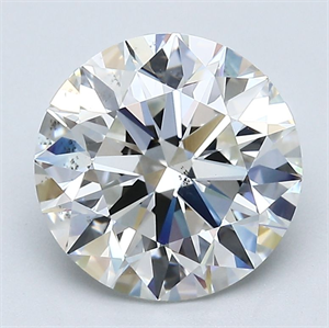 Picture of Natural Diamond 3.22 Carats, Round with Excellent Cut, H Color, SI1 Clarity and Certified by GIA