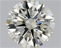 Natural Diamond 0.75 Carats, Round with Excellent Cut, L Color, SI1 Clarity and Certified by GIA