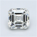 Diamante Natural 1.20 quilates, Asscher , Color J, claridad VVS1 y certificado GIA