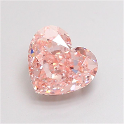 Picture of Lab Grown Diamond 1.91 Carats, Heart with  Cut, Fancy Intense Pink Color, VS1 Clarity and Certified by IGI
