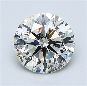 Picture of Natural Diamond 1.60 Carats, Round with Very Good Cut, L Color, I1 Clarity and Certified by GIA
