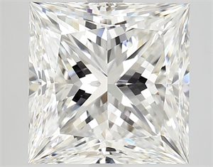 Picture of Natural Diamond 4.03 Carats, Princess with  Cut, F Color, VS1 Clarity and Certified by GIA