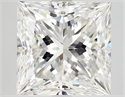 Natural Diamond 4.03 Carats, Princess with  Cut, F Color, VS1 Clarity and Certified by GIA