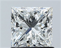 Natural Diamond 1.03 Carats, Princess with  Cut, H Color, VS1 Clarity and Certified by GIA