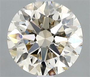Picture of Natural Diamond 0.91 Carats, Round with Excellent Cut, K Color, VS1 Clarity and Certified by IGI
