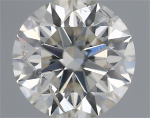 Picture of Natural Diamond 0.42 Carats, Round with Excellent Cut, I Color, SI2 Clarity and Certified by IGI
