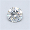 Diamante Natural 0.66 quilates, Redondo , Color H, claridad SI2 y certificado GIA