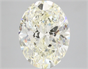 Natural Diamond 5.02 Carats, Oval with  Cut, K Color, SI2 Clarity and Certified by IGI