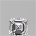 Natural Diamond 0.54 Carats, Asscher with  Cut, D Color, VVS1 Clarity and Certified by GIA
