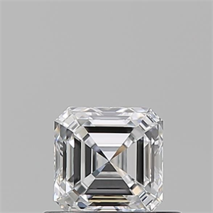Picture of Natural Diamond 0.54 Carats, Asscher with  Cut, D Color, VVS1 Clarity and Certified by GIA