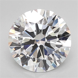 Picture of Lab Grown Diamond 4.18 Carats, Round with Ideal Cut, D Color, IF Clarity and Certified by IGI