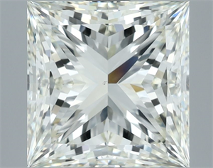 Picture of Natural Diamond 3.03 Carats, Princess with  Cut, J Color, VS1 Clarity and Certified by IGI