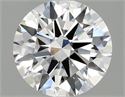 Lab Grown Diamond 2.41 Carats, Round with Excellent Cut, E Color, VS1 Clarity and Certified by IGI