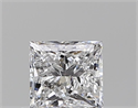 Natural Diamond 0.50 Carats, Princess with  Cut, D Color, SI2 Clarity and Certified by GIA