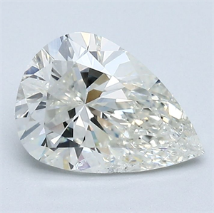 Picture of Natural Diamond 1.34 Carats, Pear with  Cut, J Color, I1 Clarity and Certified by GIA