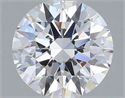Lab Grown Diamond 1.07 Carats, Round with Ideal Cut, D Color, VS1 Clarity and Certified by IGI