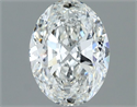 Natural Diamond 1.00 Carats, Oval with  Cut, G Color, SI1 Clarity and Certified by GIA