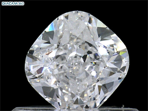 Foto Diamante Natural 0.53 quilates, Del cojín , Color E, claridad VVS1 y certificado GIA de