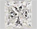 Natural Diamond 0.55 Carats, Princess with  Cut, G Color, SI1 Clarity and Certified by GIA