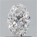Natural Diamond 0.70 Carats, Oval with  Cut, E Color, VVS1 Clarity and Certified by GIA