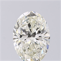 Natural Diamond 1.43 Carats, Oval with  Cut, J Color, SI1 Clarity and Certified by GIA