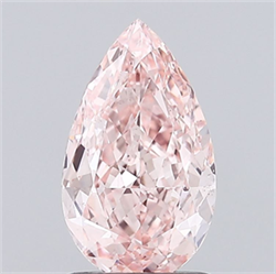 Picture of Lab Grown Diamond 1.39 Carats, Pear with  Cut, Fancy Vivid Pink Color, VS2 Clarity and Certified by IGI