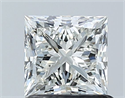 Natural Diamond 1.01 Carats, Princess with  Cut, I Color, VS1 Clarity and Certified by GIA
