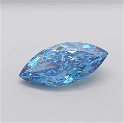 Picture of Lab Grown Diamond 5.07 Carats, Marquise with  Cut, Fancy Vivid Blue Color, VS1 Clarity and Certified by IGI