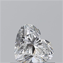 Natural Diamond 0.55 Carats, Heart with  Cut, D Color, SI2 Clarity and Certified by GIA