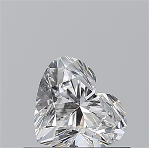 Picture of Natural Diamond 0.55 Carats, Heart with  Cut, D Color, SI2 Clarity and Certified by GIA