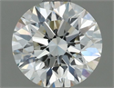 Natural Diamond 0.73 Carats, Round with Excellent Cut, J Color, VVS2 Clarity and Certified by IGI