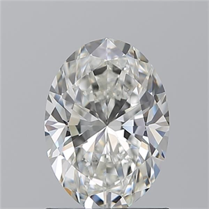 Picture of Natural Diamond 1.20 Carats, Oval with  Cut, H Color, VS1 Clarity and Certified by GIA