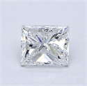 Diamante Natural 0.95 quilates, Princesa , Color D, claridad VS1 y certificado GIA