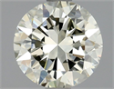 Natural Diamond 1.50 Carats, Round with Very Good Cut, L Color, VVS1 Clarity and Certified by HRD