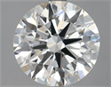 Lab Grown Diamond 3.60 Carats, Round with Ideal Cut, G Color, VS1 Clarity and Certified by IGI