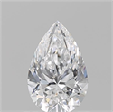 Diamante Natural 0.71 quilates, De pera , Color D, claridad IF y certificado GIA