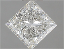 Natural Diamond 0.70 Carats, Princess with  Cut, G Color, IF Clarity and Certified by IGI
