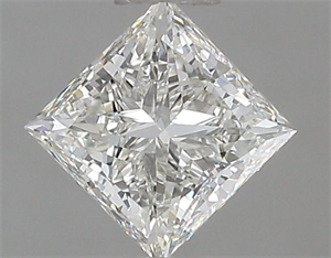 Picture of Natural Diamond 0.70 Carats, Princess with  Cut, G Color, IF Clarity and Certified by IGI