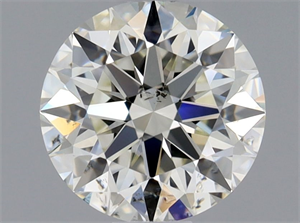 Picture of Natural Diamond 0.85 Carats, Round with Excellent Cut, K Color, SI2 Clarity and Certified by GIA
