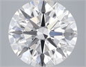 Lab Grown Diamond 3.57 Carats, Round with Ideal Cut, D Color, VS1 Clarity and Certified by IGI