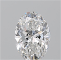 Natural Diamond 0.50 Carats, Oval with  Cut, F Color, VVS1 Clarity and Certified by GIA